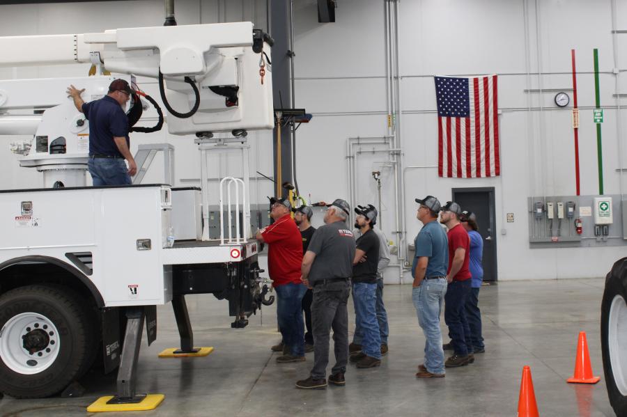 Participants of Terex Utilities’ Service School rotated through six stations which covered Hi-Ranger TM, Optima and Commander products.