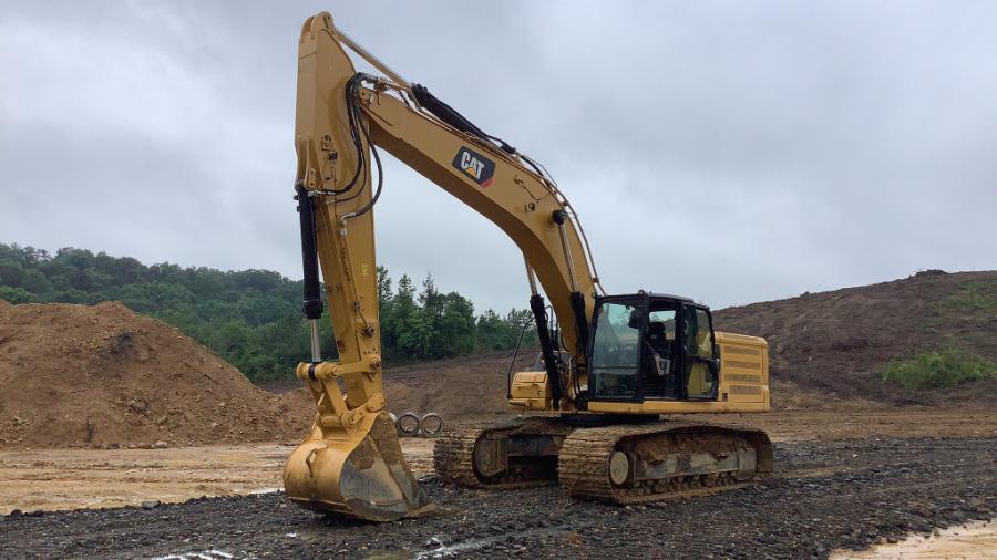 Compass was able to secure a hard-to-find newer model Cat excavator with low hours for the auction.
(Compass Auctions photo)