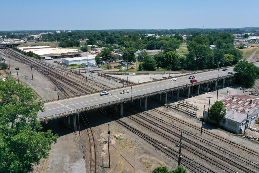 The construction to replace the viaduct would cost between $30 million to $35 million, with the RAISE grant accounting for about $25 million. (Photo courtesy of the city of North Little Rock)