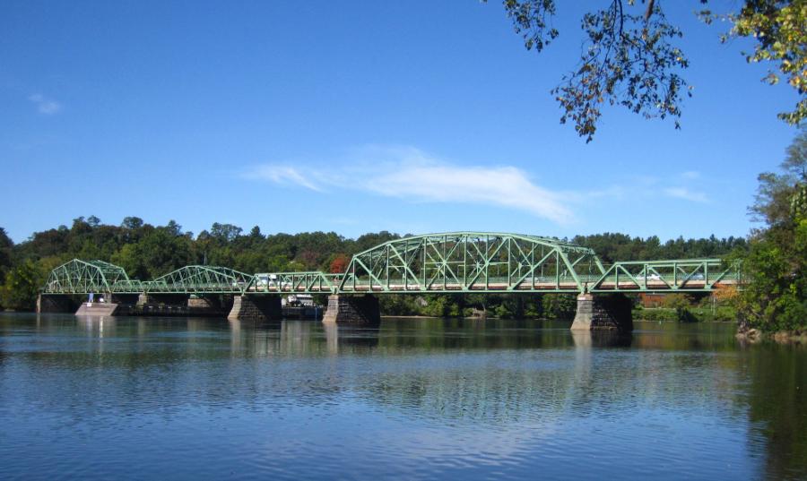 The historic bridge that connects West Newbury to Haverhill in northeastern Massachusetts was significantly damaged March 17 when a large truck tried to cross the bridge. (Commons.wikimedia photo)