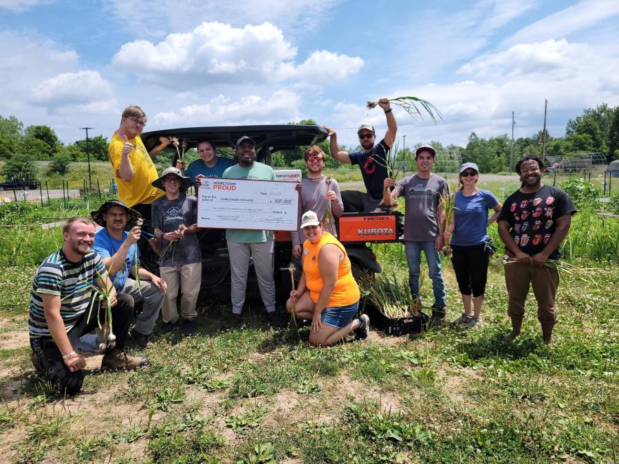 The Community Choice Grant was awarded to Homesteads for Hope, a community garden for adults with disabilities located in Rochester, N.Y.