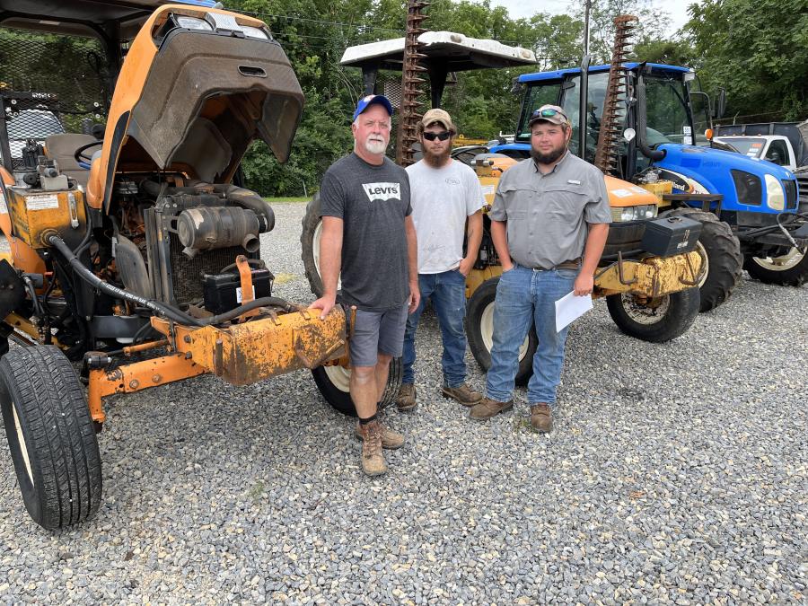 (L-R) are Larry Ramsey, Bruce Ervin and Logan Ramsey, all of LWR Builders in Lexington, Va. (CEG photo)