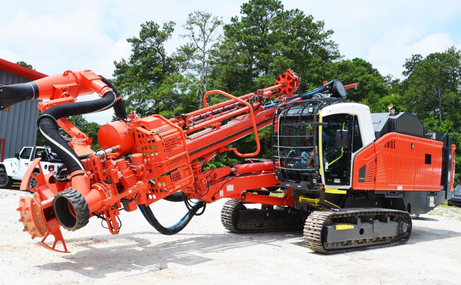 On display and garnering a lot of attention at the event was a new Sandvik Dl650i drill rig. (CEG photo)