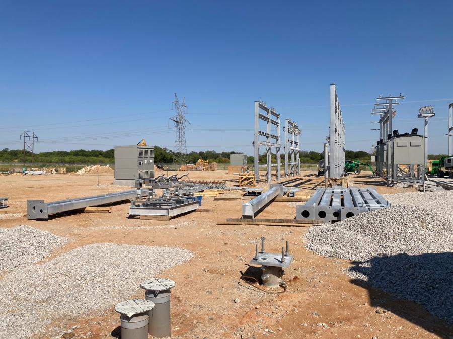 Construction is under way to build a 300MW data center next to the Wolf Hollow Generating Station in Granbury, in Hook County. (Photo courtesy of Compute North.)