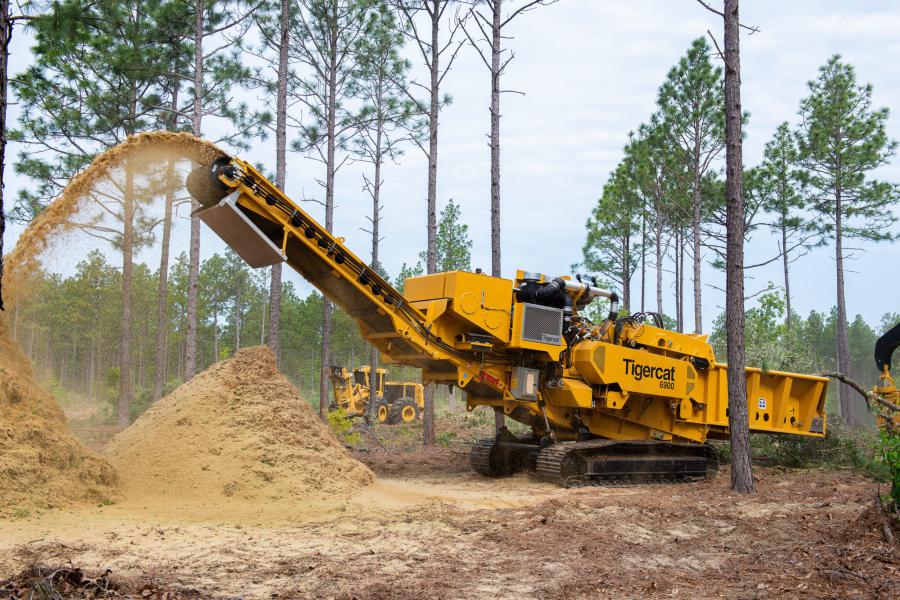 The 6900 grinder is the first regular production offering in Tigercat's material processing category.