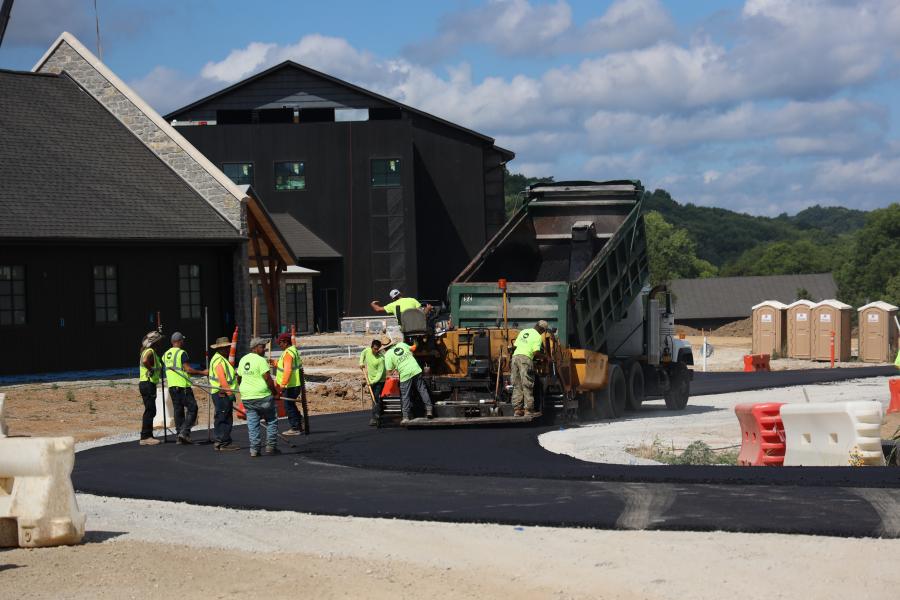 Almost all the equipment owned and used by Crown Paving is manufactured by Caterpillar, and the contractor’s local dealer is Thompson Machinery, a certified Cat dealer in Nashville. (CEG photo)