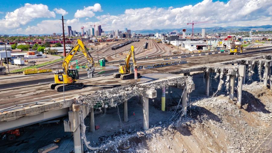 Construction crews have created a new and permanent alignment on westbound I-70 between Brighton and Colorado boulevards, marking the project one step closer to substantial completion. 
(Denver 7 photo)