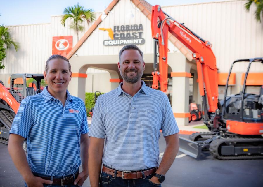 Todd Bachman (L), president and CEO, and Jason Watson, executive vice president, both of Florida Coast Equipment.