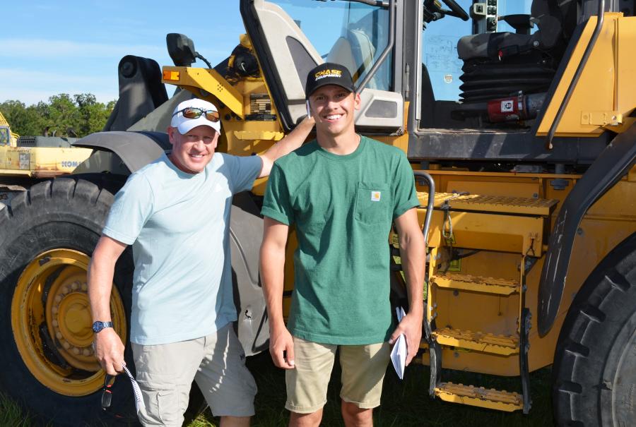 Richard Wojtkowski (L) and Chase Wojtkowski of Pittsfield Lawn & Tractor, based in Pittsfield, Mass., are regular Yoder & Frey auction attendees and know exactly the kind of high-quality machines they travel to bid on. (CEG photo)