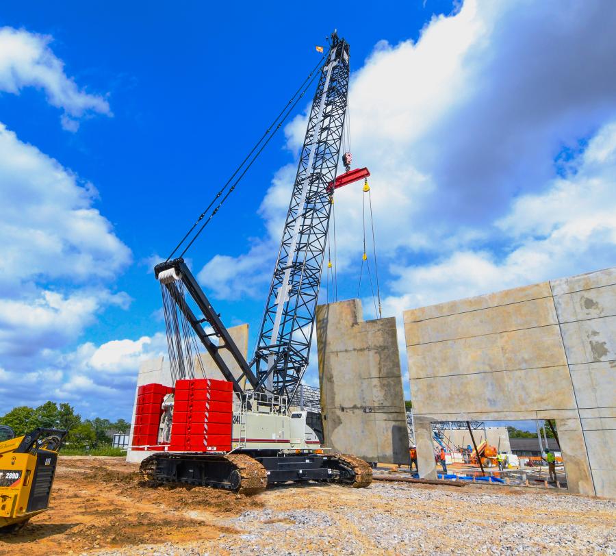TMC Cranes LLC of Monroe, Ga., recently took ownership of a new 300-ton 348 Series 2 lattice crawler crane for precast tilt panel business in the southeastern United States.
