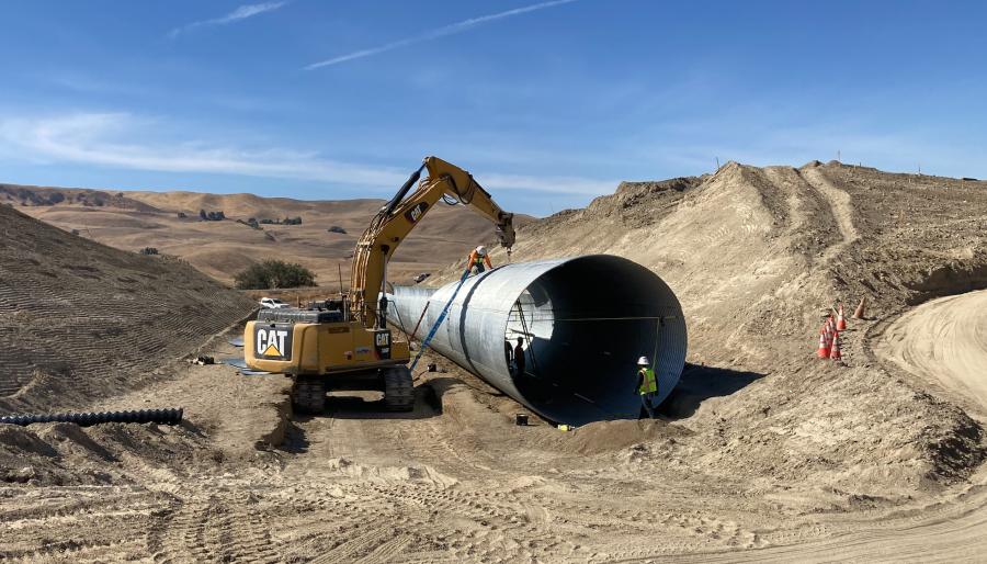 Atkinson Construction recently performed upgrades to State Route 46, a critical east-west road road that connects the Central Coast and Central Valley. Part of the project consisted of constructing box culverts, which was completed in August.
(Photo courtesy of Caltrans.)