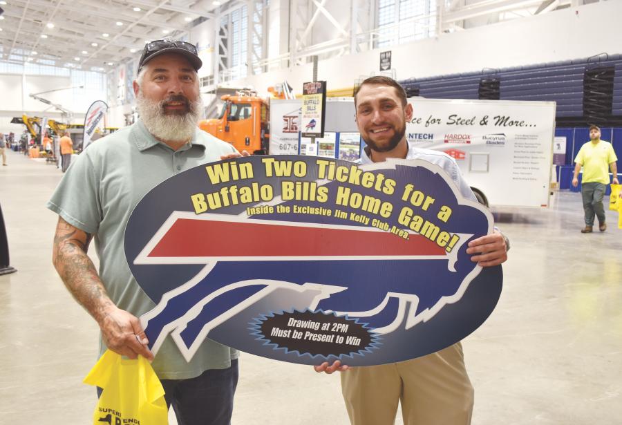 In 2021, Robert Brandt, assistant superintendent of street cleaning of the city of Syracuse won a pair of tickets to the Buffalo Bills vs. Carolina Panthers game.
(CEG photo)