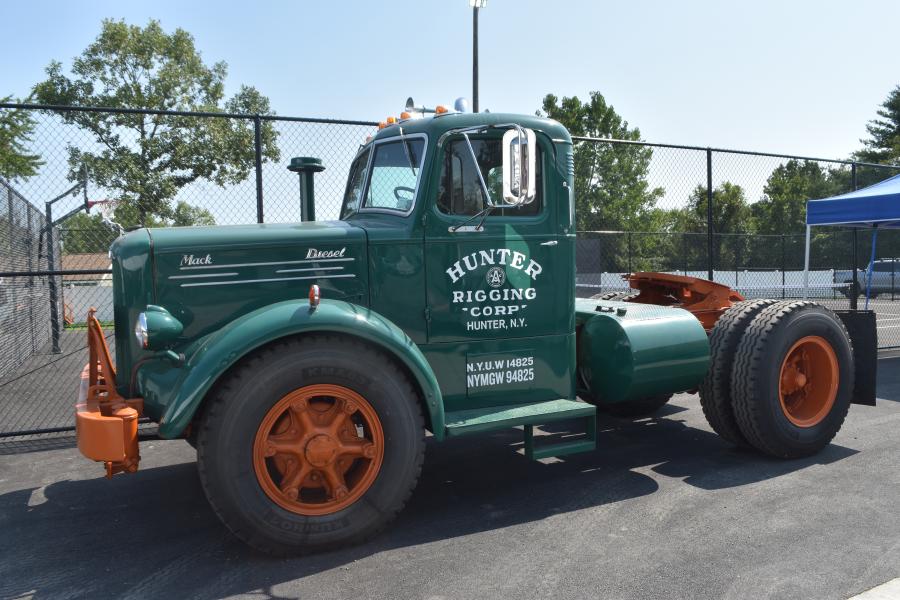 Hunter Rigging Corp., in Hunter, N.Y., brought this vintage Mack tractor to the event.
(CEG photo)
