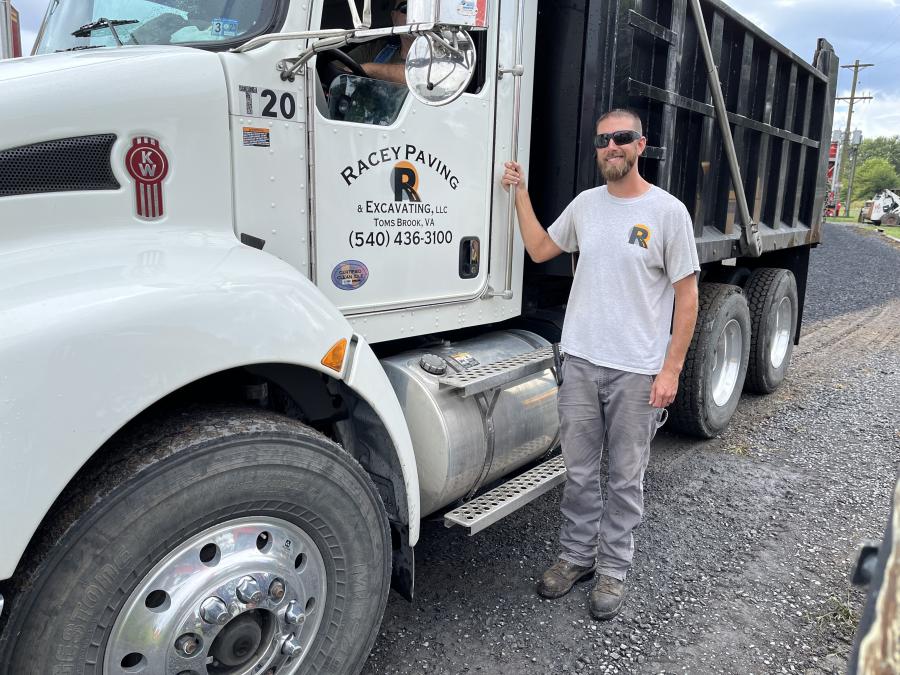 Brannon Racey at his company’s Georges Feed Mill project in Quicksburg, Va.
(CEG photo)