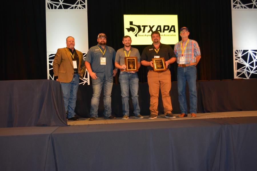 The region 4 (North and Northeast Texas) award was captured by CDM Holdings LLC and TXDOT’s Cody Fuller. (CEG photo)