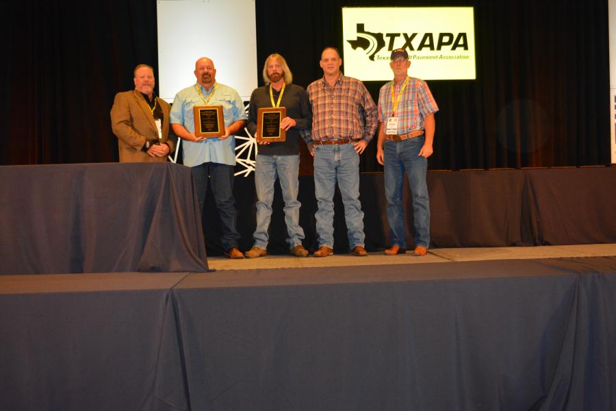 Clark Construction of Texas Inc. was awarded the Region 5 award, along with Steve Smith of TXDOT. Region 5 covers most of East Texas.(CEG photo)
