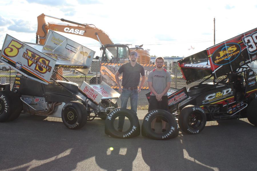 The evening session featured two local Sprint Car dirt track racers, Anthony Macri (R), aka “The Concrete Kid,” and Dylan Cisney, aka “The Mayor.”
(CEG photo) 