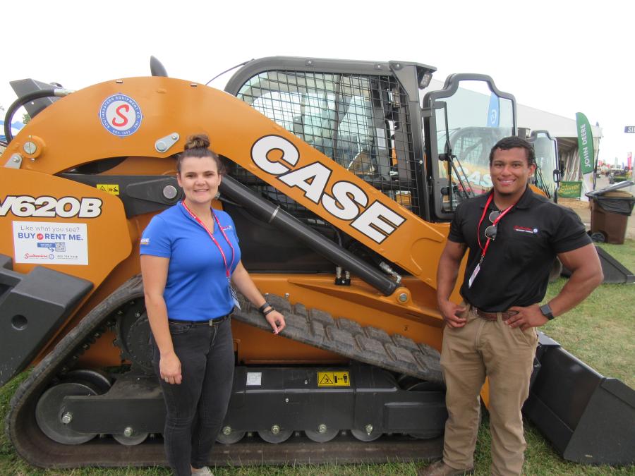 Southeastern Equipment Company’s Abby Connell and Logan Perkins attracted a lot of attention with the recently launched Case TV620B compact track loader.
(CEG photo)