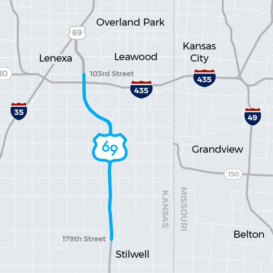 The Kansas Department of Transportation (KDOT) has selected US69 Express Constructors — a joint venture between Ames Construction and Emery Sapp & Sons — to build 69Express, the state’s first express lanes, on U.S. 69 in Overland Park.