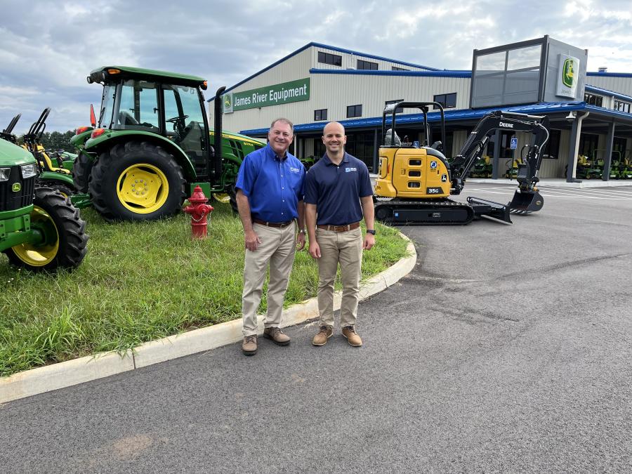 Buddy McGlothlin (L), general manager of the Salem, Va., location, and Eric Finch, general manager of the new Boones Mill, Va., location (seen here), are working together to help their customers succeed.
(CEG photo)