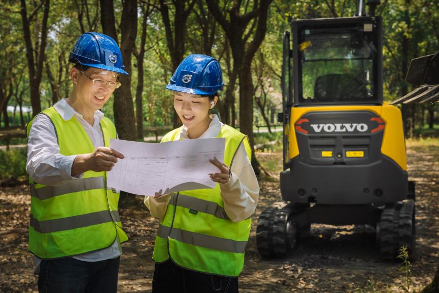 The ECR25 Electric is one of a number of electric machines launched by Volvo CE.