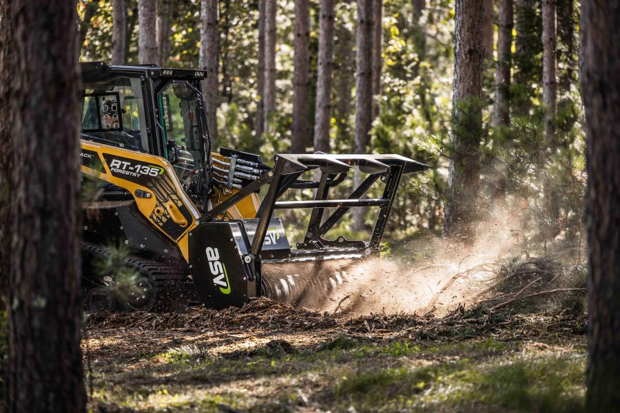ASV introduced new high-performance mulchers for the MAX-Series RT-135F and RT-75HD Posi-Track loaders, as well as the first ASV-branded snow attachments. A 6-way dozer blade also is included in the updated line of branded attachments.