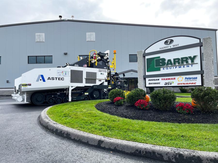 Barry Equipment has announced an increased partnership with Astec Industries by representing the Roadtec and Carlson brands of road construction equipment under the Astec Construction Machinery Solutions Group for the New England region.
(Photo courtesy of Barry Equipment)