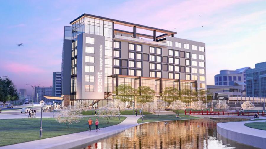 Rendering of the Autograph Collection Hotel by Marriott on Monroe Street in downtown Huntsville. (Rendering courtesy of the city of Huntsville)