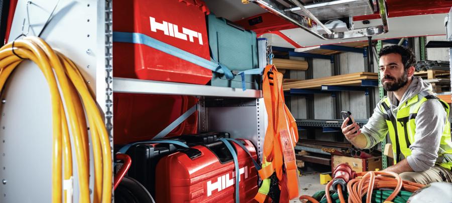 Hilti ON!Track tracks tools using field-ready active and passive tags, Bluetooth technology and Gateways.