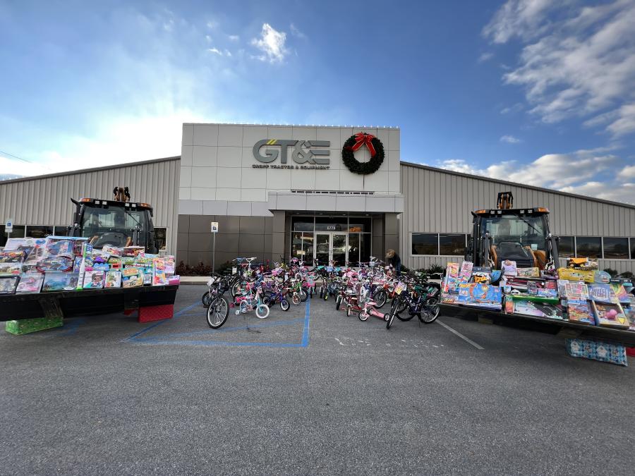 Employees at Groff's six branches in Pennsylvania not only donated 342 unwrapped toys, they also had a friendly competition and built 61 bikes that will go under the Christmas tree.
