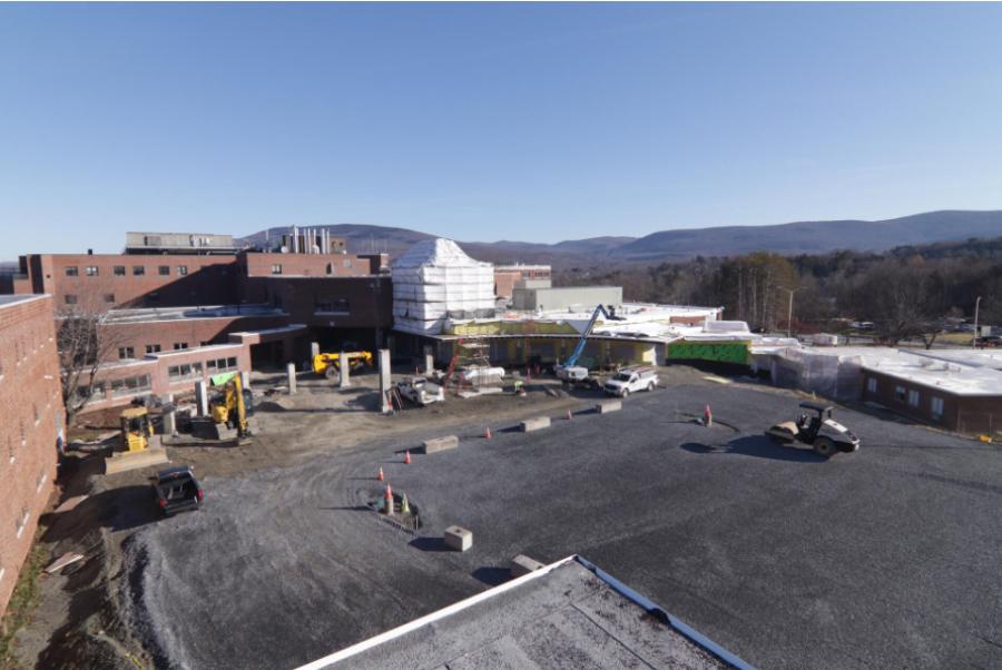 Operated by Southwestern Vermont Health Care, the Bennington hospital is modernizing its emergency department and hospital main entrance to address overcrowding, operational flow and wayfinding on its campus. (Photo courtesy of Southwestern Vermont Health Care)