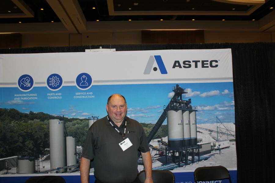 Robert Frank, Astec territory sales manager — capital equipment of Chatanooga, Tenn., was present to talk about the integrated process solutions group.
(CEG photo) 