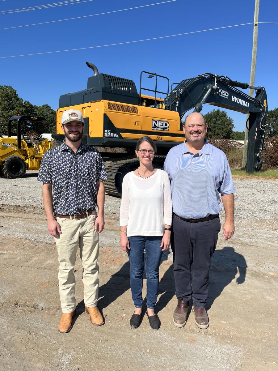 (L-R): Michael Lanier, outside sales covering Spartanburg and Greenville; Judy Adams, office manager; and Richie Ambrose, South Carolina area manager.
(CEG photo)