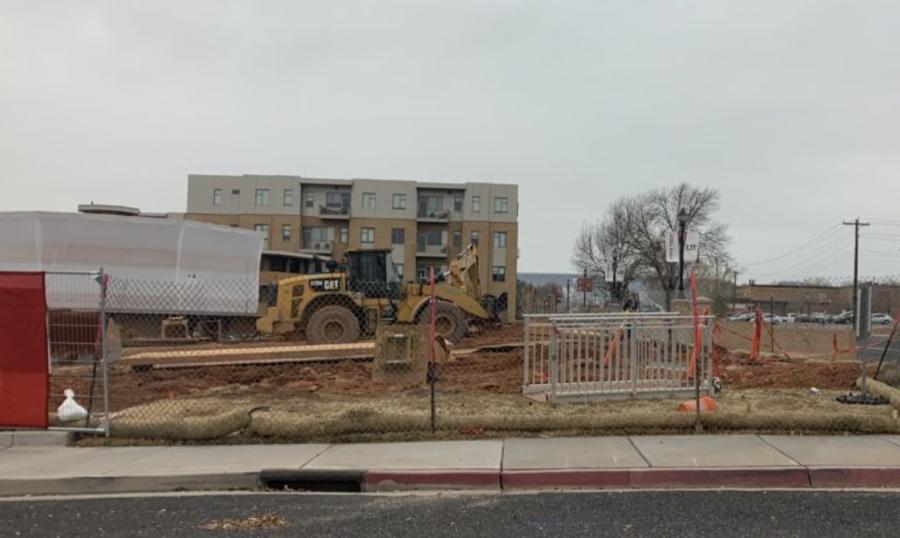 Layton Construction has already begun work at the northeast corner of campus.
(Photo courtesy of St. George News.)