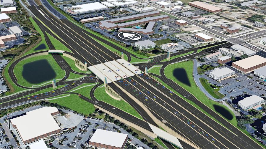 Commissioned by the Florida Department of Transportation (FDOT), the project includes roadway improvements and preparation for the installation of a Diverging Diamond Interchange (DDI) with I-4.