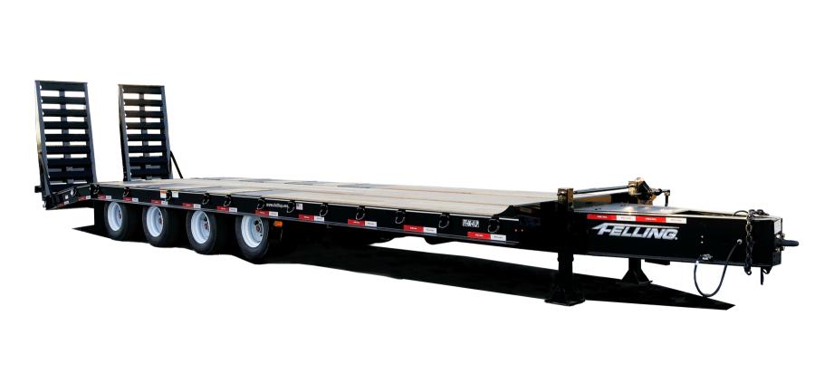 FT-60-4 LP HD with optional 7 ft. by 38 in. air ramps and air ride 1st axle.
