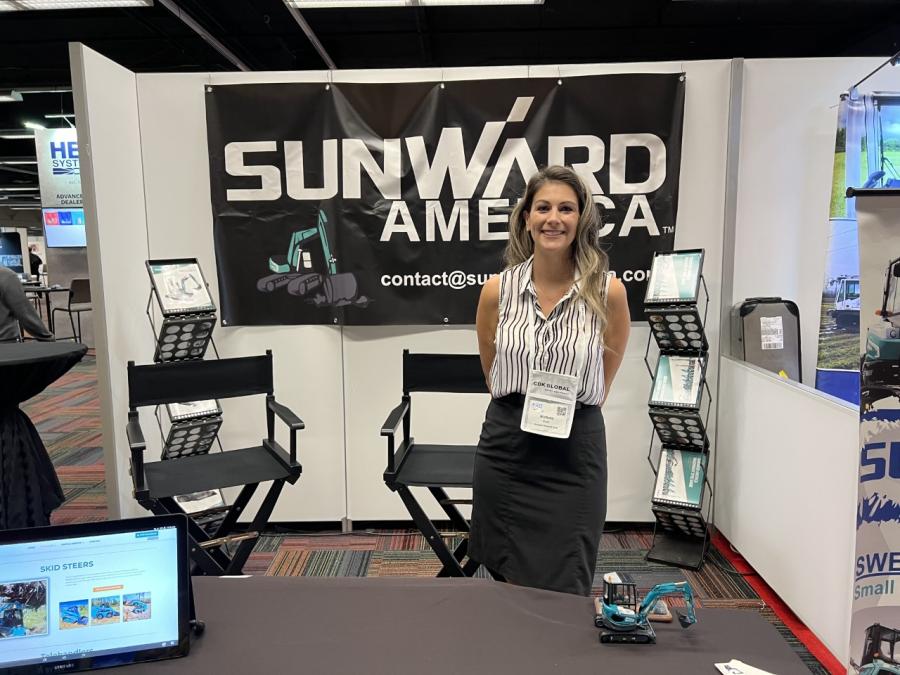 Sunward America Corp was represented at CONDEX by Nichole Stoltz, operations director of the manufacturer of excavators, telehandlers, skid steers and rotary drilling rigs.
(CEG photo)