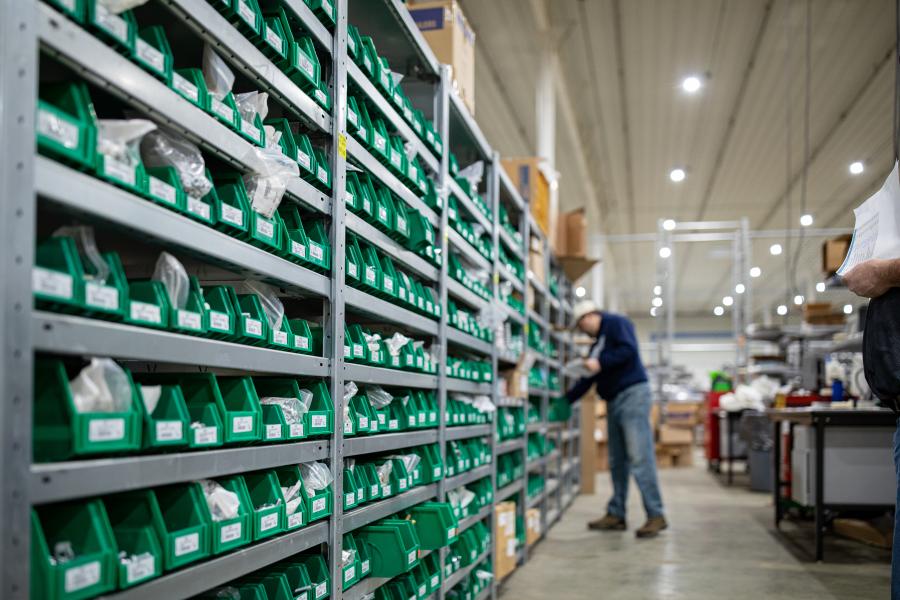 The 20,000-sq.-ft. facility is currently stocked with parts to fulfill nearly all common service part orders to help reduce customer down time.