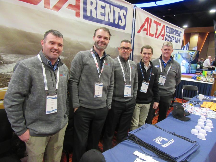 A full contingent of Alta Equipment Company representatives was on hand at the conference to meet with attendees. (L-R) are Nick Cantu, Brian Gillette, Ron O’Rourke, Travis Colwell and Chuck Detzler.
(CEG photo)