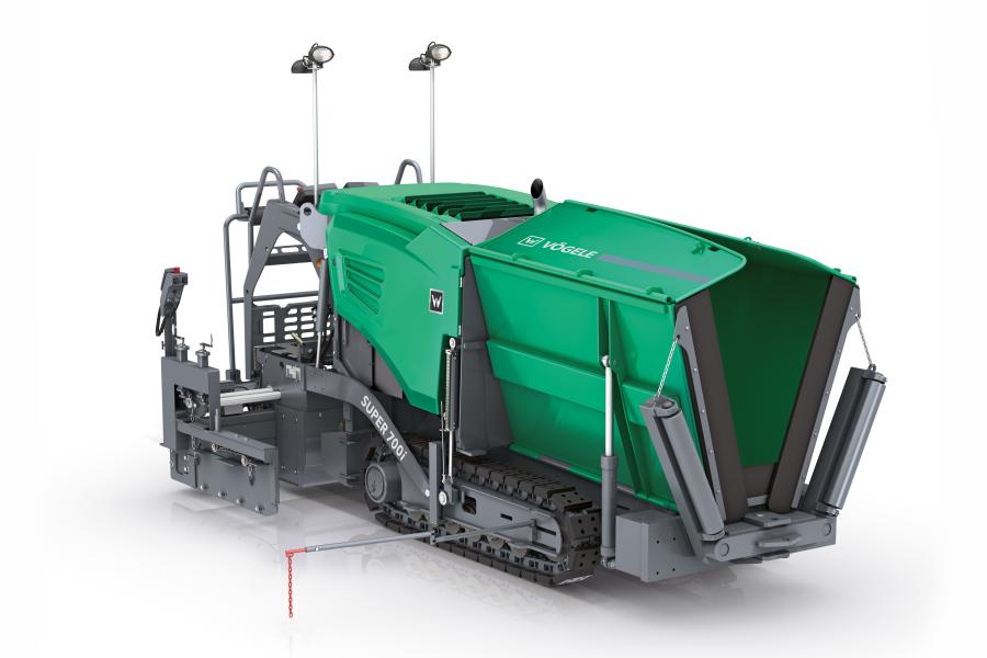 The SUPER 700i is highly maneuverable and compact, and can pave at widths between 1 ft. 8 in. and 10 ft. 6 in.