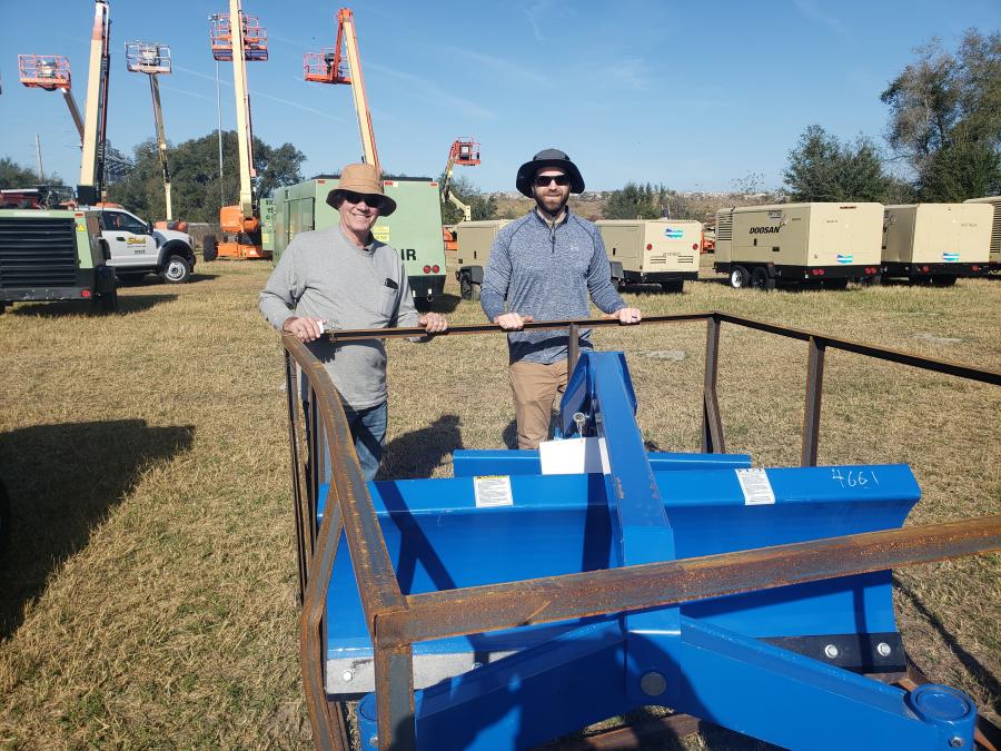 Mark Dickerhoof (L) of GT of Ohio and Wade Rittenhouse found these hard-to-find skid steer soil conditioners.
(CEG photo)