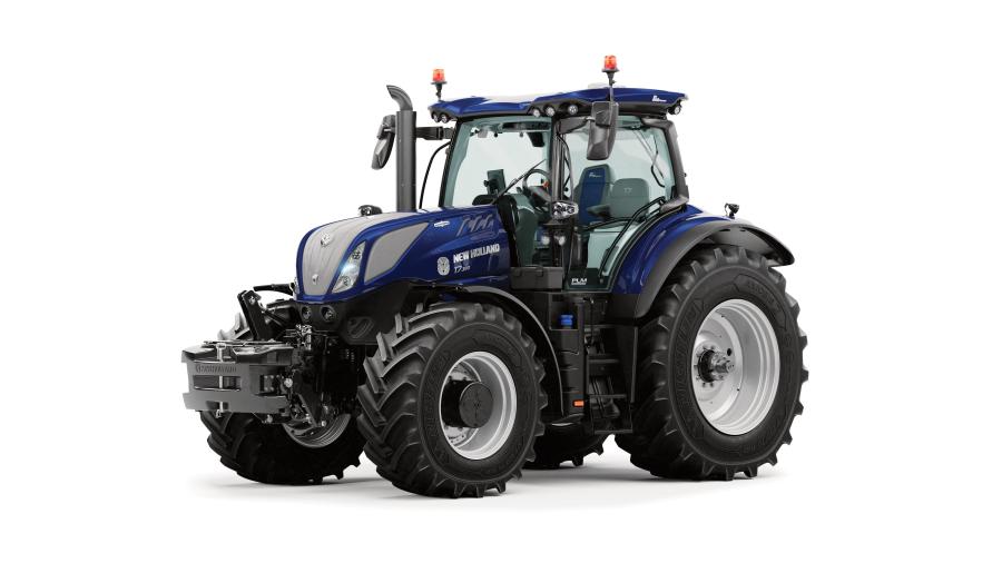 The increased traction and soil performance of 6.7-ft.-tall tires, along with dimension continuity from previous T7 models, enables the T7.300 LWB tractor to deliver ultimate performance on any terrain, the manufacturer said.