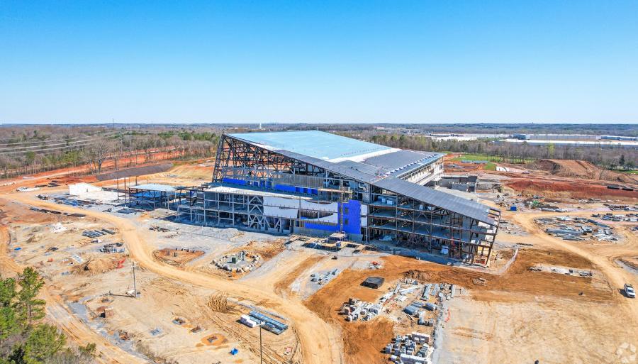Carolina Panthers owner David Tepper halted construction of a new team headquarters and practice facility in Rock Hill, S.C., because of a dispute with the city. (Photo courtesy of CoStar)