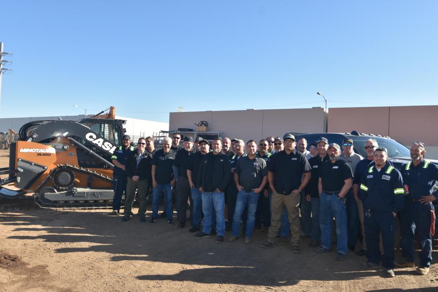 The Sonsray Phoenix sales, parts and service team stand outside the facility. Service team includes Robert Aldana, Vinnie Bruzzi, Jim Crowley, Daniel Hardy, Robert Hummel, Mikey Otte, Vidal Pedroza, Trevor Pope, Frank Scheer, Jonathan Shope, Jeffery Stone and Luis Valdez. Parts team includes Daniel French, File Flores, Raymond Pizarro, Carsten Sachs, Franciso Valencia and Casey Schoen. Sales team is made up of Aaron Armenta, Omar Lopez and Greg Nordsiek.
(CEG photo)