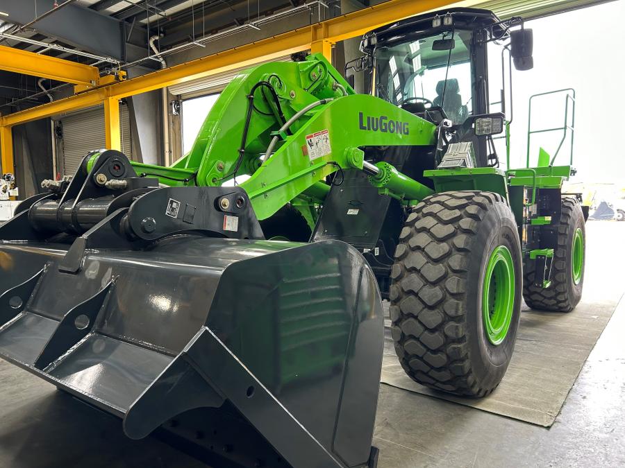 The LiuGong 856H-E MAX wheel loader is part of the company’s range of electric construction vehicles worldwide.