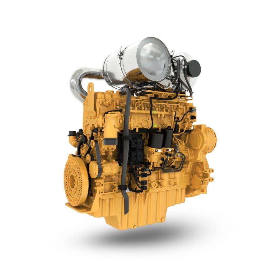 The Cat C13D diesel engine, shown with engine mounted after treatment, is designed to achieve best-in-class power density, torque and fuel efficiency for off-highway applications with power requirements from 456 to 690 hp (340 to 515 kW)