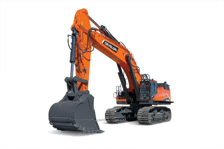 On the DX1000LC-7 crawler excavator, operators can choose the swing priority mode for bank cutting and when the swing angle is large to increase the swing speed and maximize productivity. The boom up function is prioritized when the swing priority is turned off.