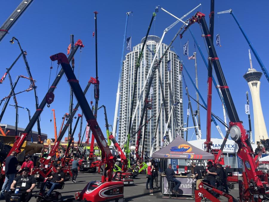 Cranes of all sizes took over the Las Vegas skyline during ConExpo-Con/AGG 2023. 
