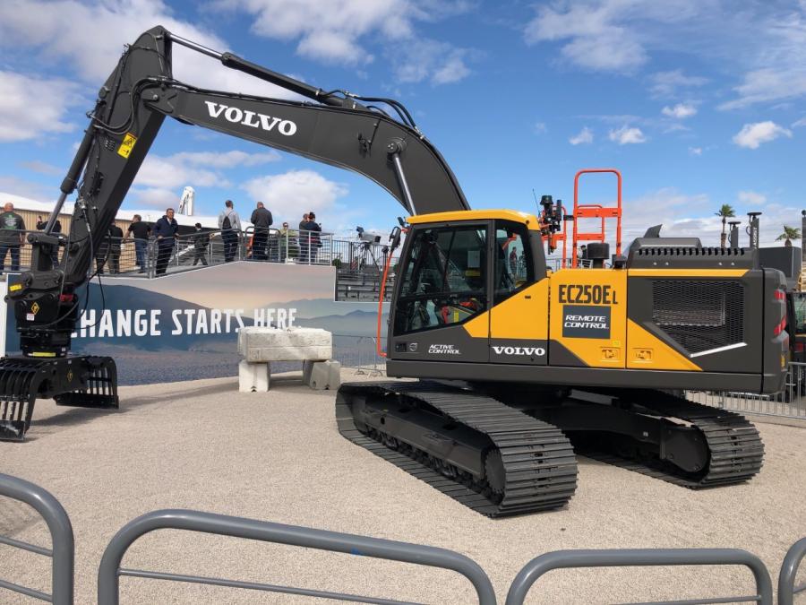 Volvo introduced its EC250E remote-control excavator at ConExpo. The EC250E allows operators to use the machine in areas deemed risky.  