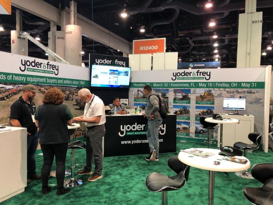 Yoder & Frey was ready to discuss upcoming auctions with the hundreds of thousands of ConExpo visitors. 